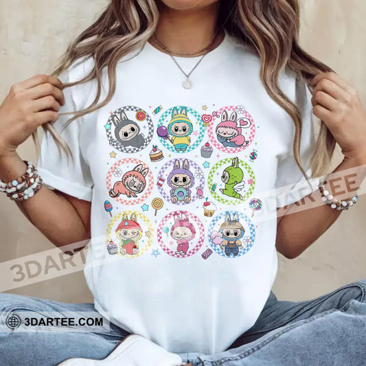Kid And Adult T-Shirt - The Monsters Labubu T-Shirt Cute Labubu Monsters Cute Collectible Gift Apparel