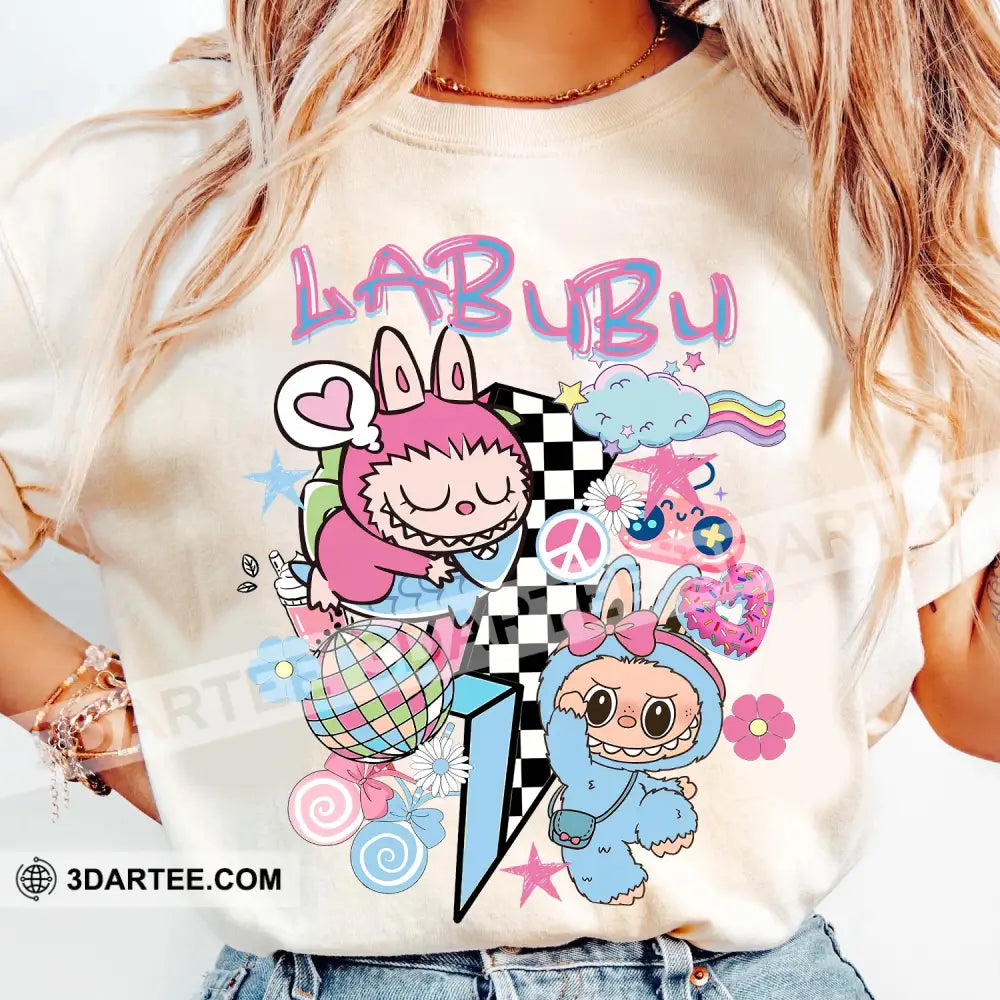 Kid And Adult T-Shirt - The Monsters Labubu T-Shirt Cute Labubu Monsters Cute Collectible Gift Apparel