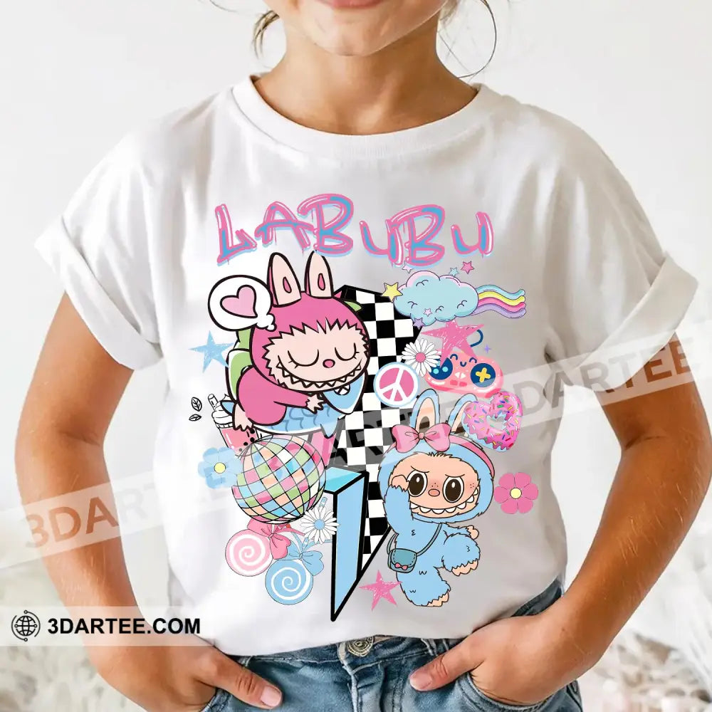 Kid And Adult T-Shirt - The Monsters Labubu T-Shirt Cute Labubu Monsters Cute Collectible Gift Apparel